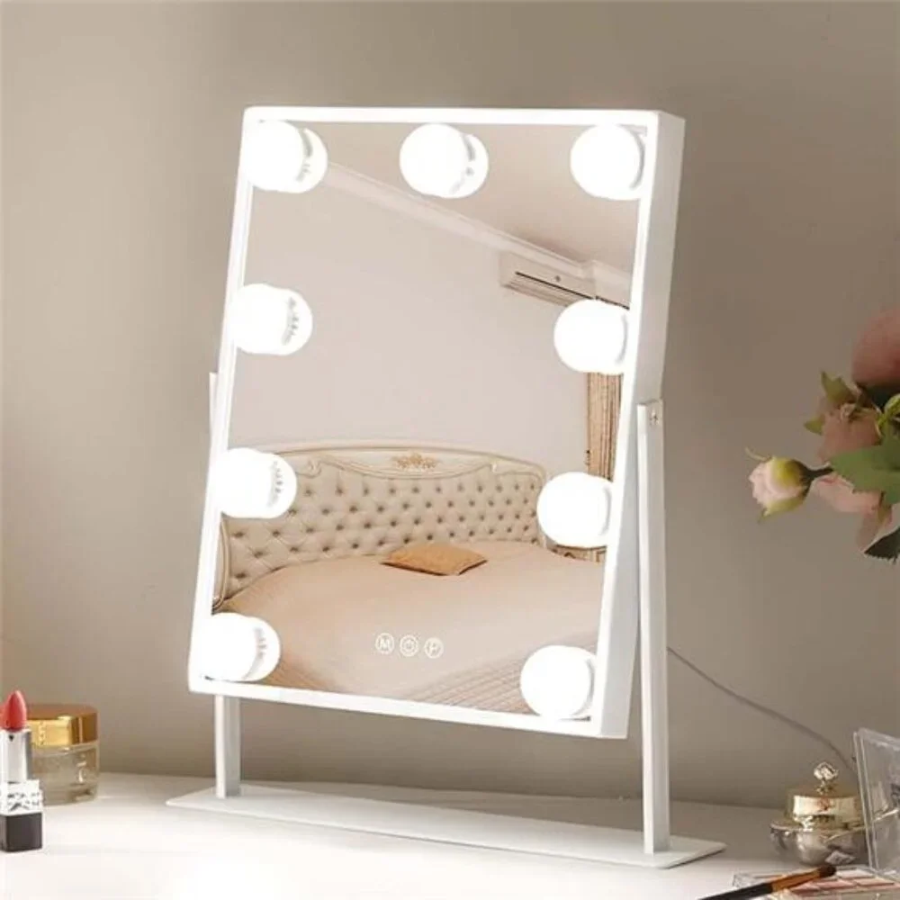 Vanity Mirror with Lights Hollywood Lighted Makeup Mirror with 9 Dimmable Bulbs